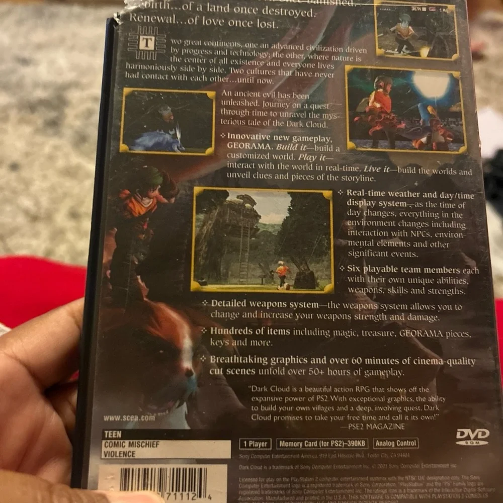 Sony PlayStation 2 Dark Cloud Greatest Hits - Untested As Is
